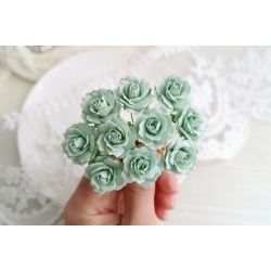 Роза кудрявая ≈ 23мм Цвет Нежно-мятный